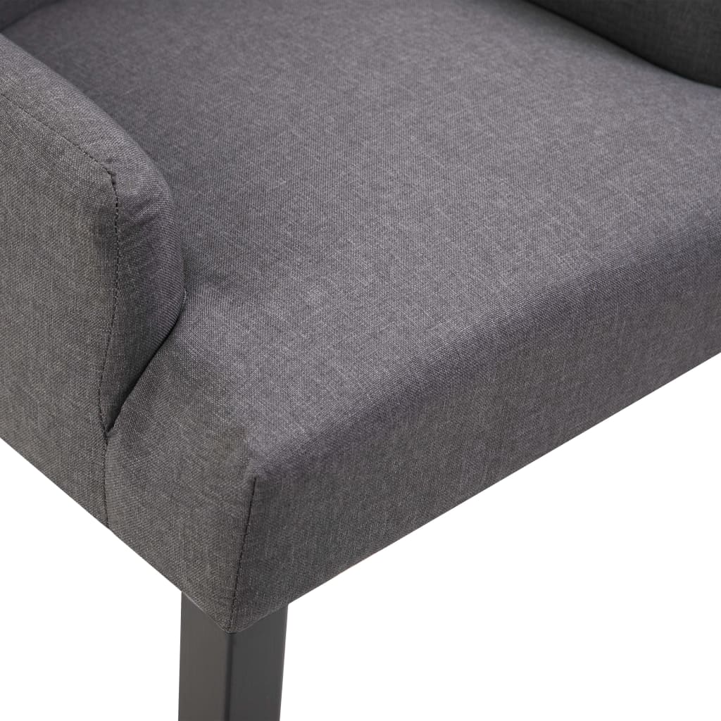 vidaXL Dining Chairs Accent Dining Chair with Armrests for Home Kitchen Fabric