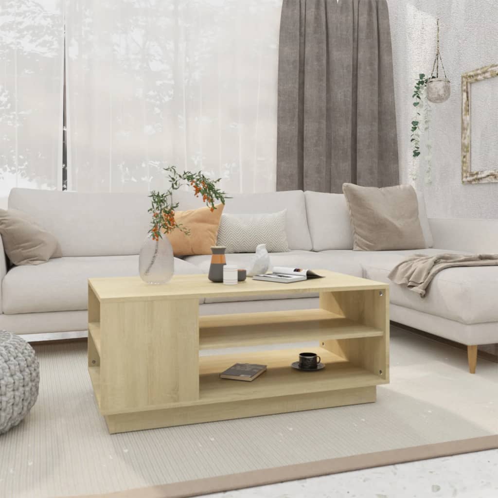 vidaXL Coffee Table Accent End Side Sofa Table for Living Room Engineered Wood
