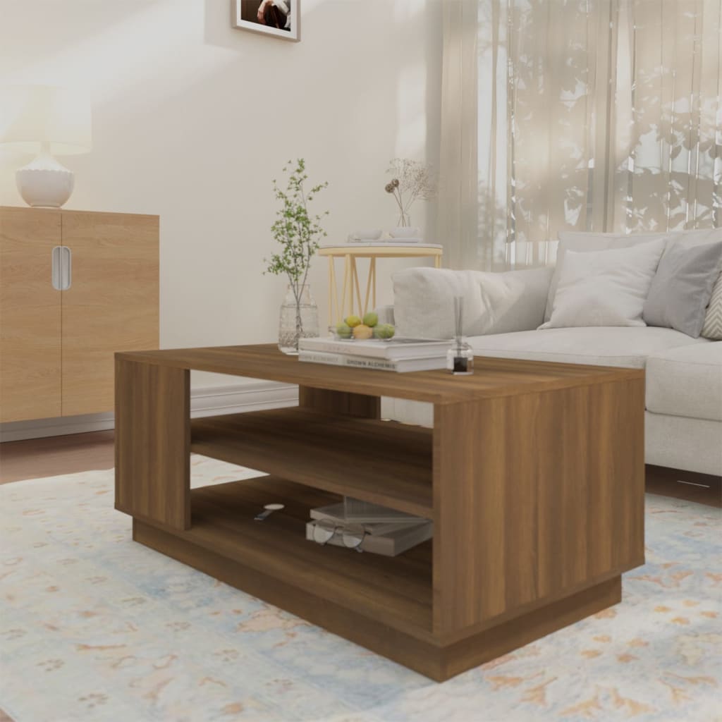 vidaXL Coffee Table Accent End Side Sofa Table for Living Room Engineered Wood