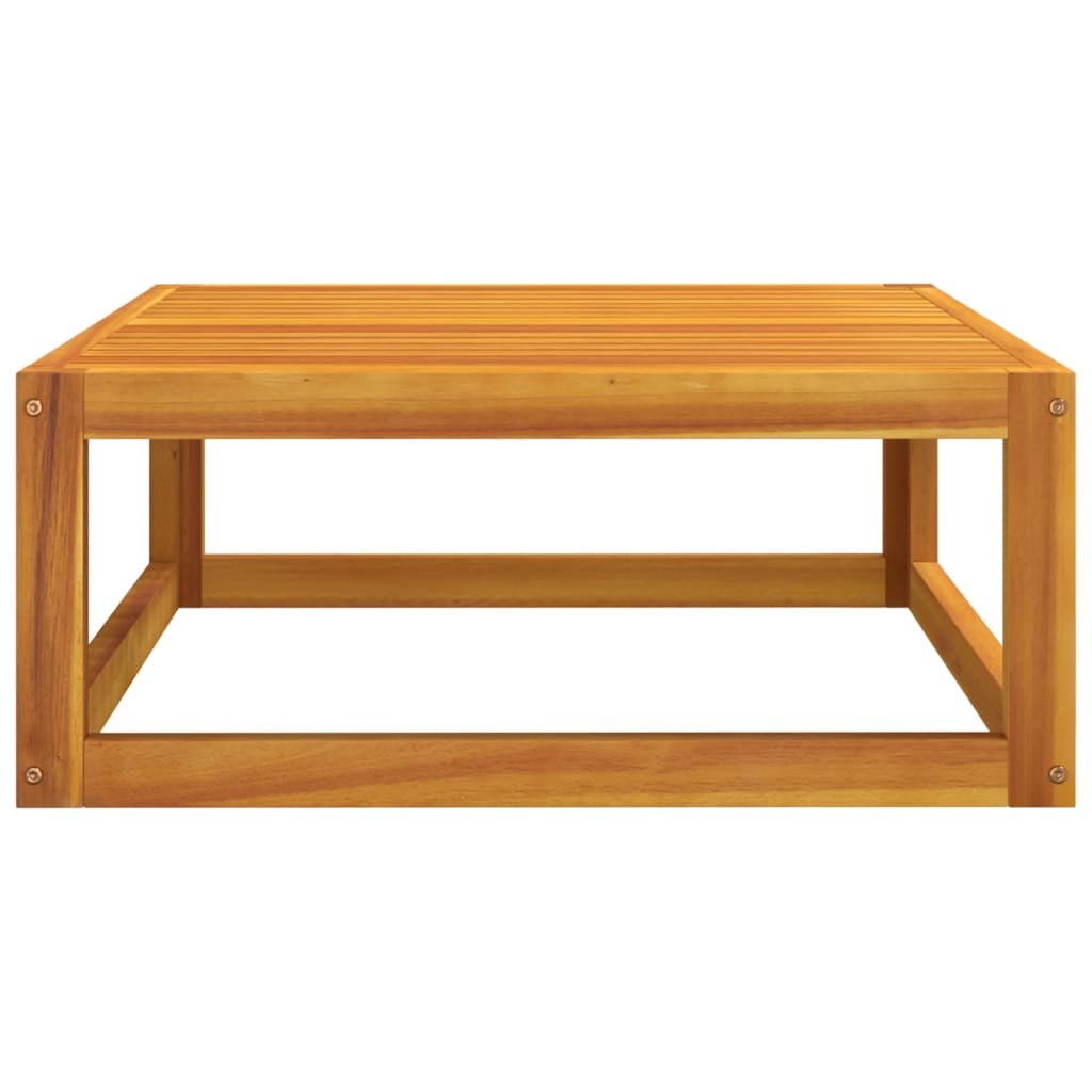 vidaXL Coffee Table 26.8"x26.8"x11.4" Solid Acacia Wood