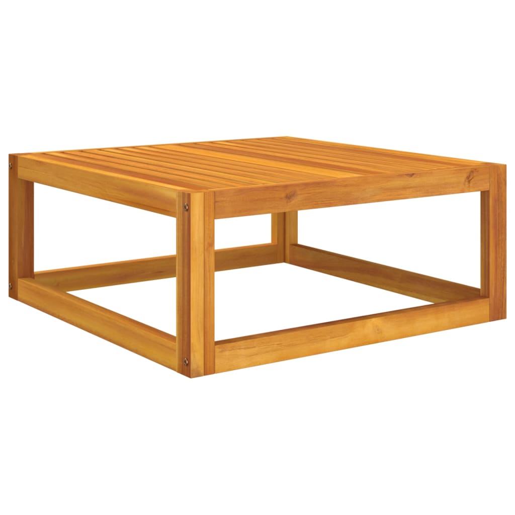 vidaXL Coffee Table 26.8"x26.8"x11.4" Solid Acacia Wood