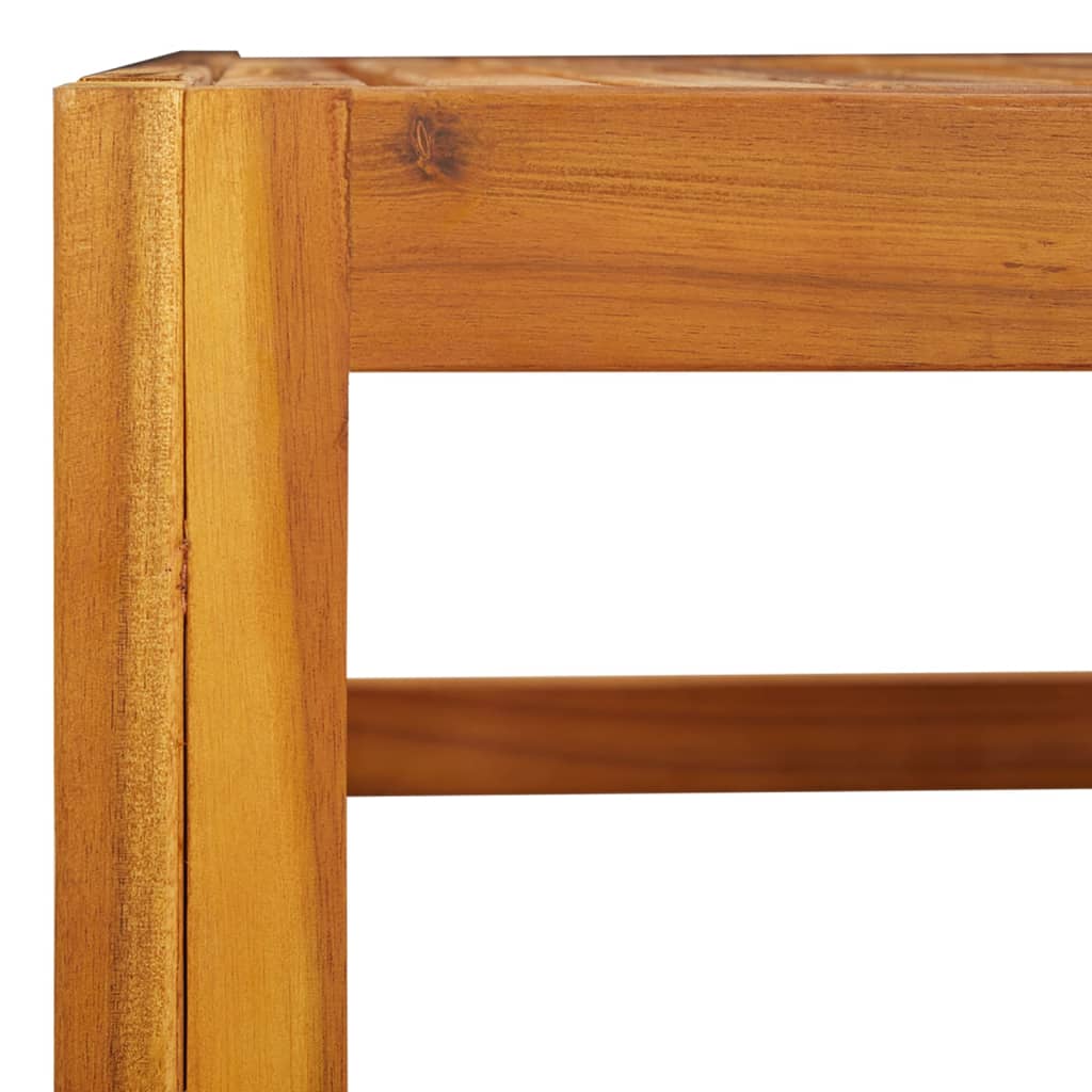 vidaXL Coffee Table 26.8"x26.8"x11.4" Solid Acacia Wood