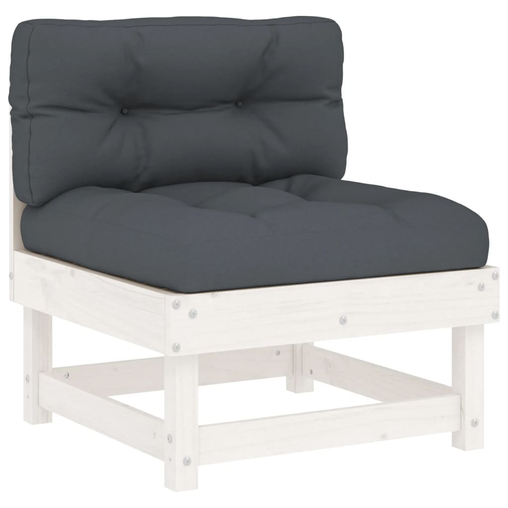 vidaXL Patio Lounge Set with Cushions Outdoor Furniture Set 7 Piece Solid Wood